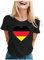 Germany Jersey Em 2024 Germany T-Shirt Women's T-Shirt with Germany Flag for Fans and Fans and Football World Cup - Also as a Gift for Football Jersey Fans, Black (black #2), XXL
