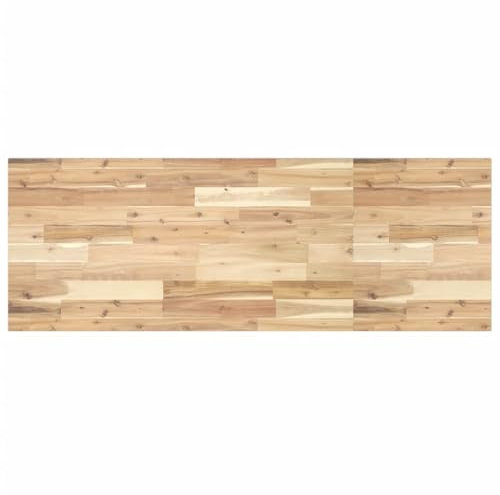 vidaXL Schreibtischplatte Unbehandelt 120x50x2 cm Massivholz Akazie, Arbeitsplatte, Küchen Arbeitsplatte, Ersatztischplatte, Tischplatte