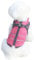 Mitili Warme Hundemantel Wasserdicht mit Geschirr, Reflektierend Hundejacke Winter für Kleine und Mittlere Hunde, Winddichte Hunde Wintermantel, Outdoor Hundeweste (Rosa, M)