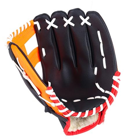LIbgiubhy Guantes De Béisbol Con Suave Sólido Cuero PU Engrosado Pitcher Softball Guantes Para Niños Adolescentes Adultos Rectos/Manos Izquierdas