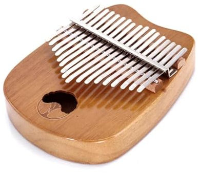 FGRTYUX Kalimba Daumenklavier Kalimba Zweireihiges Daumenklavier mit 17 Tasten, professionelles Musikinstrument