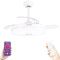 Grunkel SKYWIND-42BT2, Ventilador de Techo de 30W con luz LED, 106 cm, con musica por Bluetooth, Control Remoto, 6 Velocidades, Blanco
