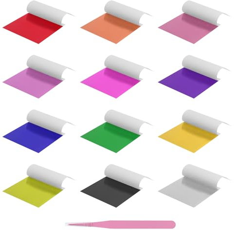 APOMOONS 120 Blatt Mehrfarbige Blattgold Imitation 8.5 X 8 cm Goldfolie mit Pinzette Blattgold Set Blattgold zum Basteln für Gemälde Kunsthandwerk Nageldeko Möbel Dekoration DIY Goldfolie zum Basteln