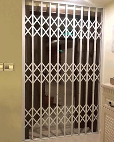Grille de sécurité télescopique robuste pour portes et fenêtres, anti-effraction avec entrée à clé double face, idéale pour les portes d'entrée, les vitrines et les sous-sols