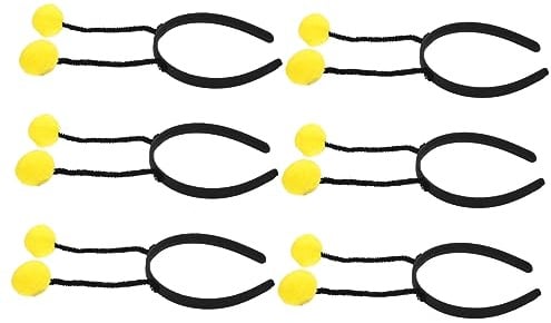 Haarballen Stirnband 6 Stück-pack für Halloween Mottoparty, Gelb