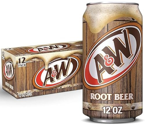 AA&WW Root Beer Soda, 355ml x 12 Pack Limited Edition, USA Import, American Party Pack For Parties and Special Ocassions
