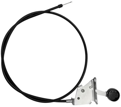 Helilyco Gaszug für Hustler Rasenmäher Traktor - Ersatz für 778365 1768191 Verstellbarer Edelstahlkern mit verschleißfestem Mantel Schwarz