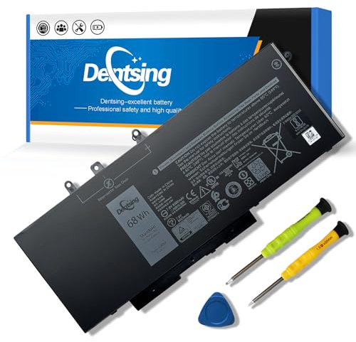 K KYUER 68WH GJKNX 93FTF Laptop Batterie pour Dell Latitude 5280 5288 5290 5480 5488 5490 5491 5495 5580 5590 Precision 15 3520 Mobile Workstation VG93N NY5PG WFWKK D4CMT 83XPC 4YFVG DJWGP DY9NT 5YHR4