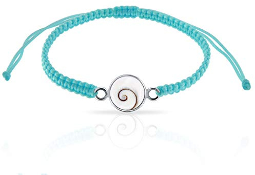 PLANETYS - Bracelet Cordon Tressé Oeil de Sainte Lucie Argent 925/1000
