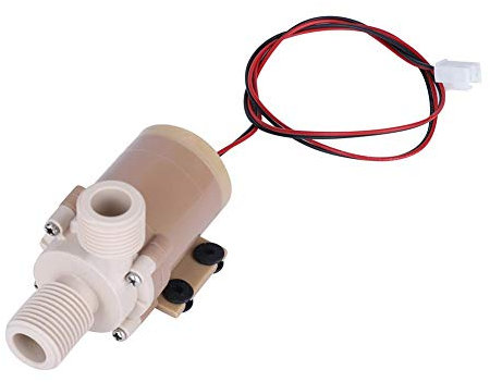 Wasserumwälzpumpe, DC 12 V, Tauchpumpe, Aamphibienpumpe, maximaler Durchfluss 6,5 l/min, Umwälzpumpe für Warmwasser/Kühlung