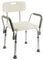 OrtoPrime Silla Ducha con Respaldo Extraíble - Taburete Baño Ortopédico Adultos y Niños - Reposabrazos Acolchados - Regulable 6 Alturas - Asiento de Aseo Cómodo y Seguro