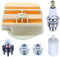 Filtro Aria Kit di Parti per Motosega Husqvarna 450 445 450e 445E 445E-II 450-II Serie, ADEFOL Filtro Aria + Filtro Carburante + Candela + Primer Bulbo + Dado a Stelo 6 in 1