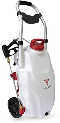 Pulmic Pulverizador Eléctrico Portátil Industrial 35. Uso Agrícola y Desinfectante. 35L. 2 Ruedas. 3 Velocidades. Batería de Litio. hasta 3h de Autonomía Uso Continuo