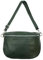 OBC Made in Italy Damen Leder Tasche Gürteltasche Crossbody Hüfttasche Bauchtasche Umhängetasche Cross-Over Bodybag Schultertasche Handytasche (Dunkelgrün)