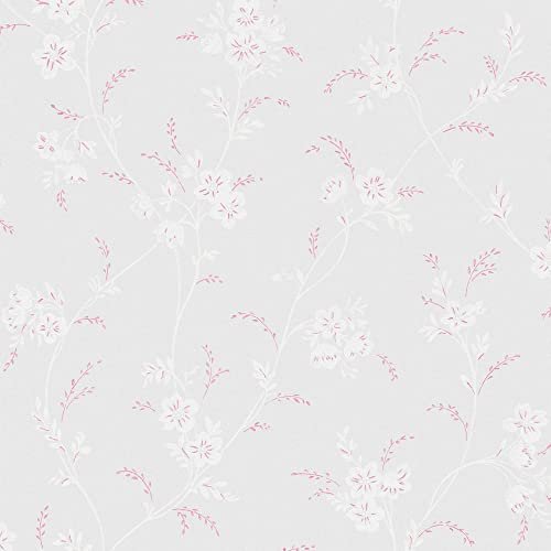 Laura Ashley Eva Floral Sugared Grey Tapete