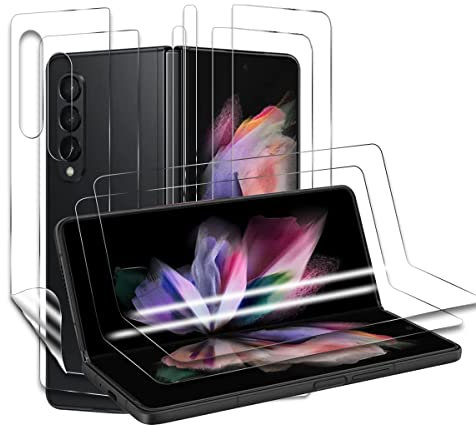 Samsung Galaxy Z Fold 3 5G Schutzfolie - 2x Displayschutzfolie (innen & außen) + 2x Rückenschutzfolie - HD, Flexibel