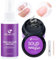 Gelike ec Colle Faux Ongles Solide avec Dissolvant - UV Gel Colle Capsule Americaine Ongle pour Faux Ongle, Extra Forte Clear Colle Pose Americaine