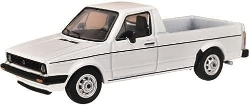 Schuco Modellauto VW Caddy Pritsche weiß 1:64