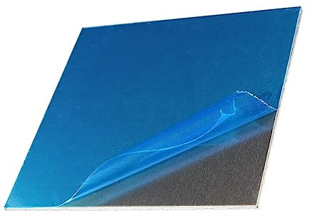 WOFDALY Placa De Lámina De Aluminio De 5 Mm, Placa De Panel De Aleación De Aluminio Mental Plana Plateada, 5 Especificaciones,100 * 100 * 5mm (1 Piece)