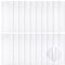 Ohiyoo 20 Stück Weiß Metallic Lametta Vorhänge 1 x 2.5M Folien Fransen Lametta Vorhange Hintergrund für Geburtstag Partydekor Verlobung Hochzeit Weihnachten Neujahr Dekoration (Weiß)