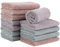 SINLAND Microfiber Face Towels Ultra Soft Facial Washcloths Face Cloth 12Inch x 12Inch 12 Pack Multicolor