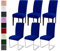 Stuhlhussen 6er Set Stuhlbezüge Moderne Stretch Stuhlhussen Universal Husse Abnehmbare Stuhlbezug Waschbarer Abdeckung Esszimmer Dekoration Spannbezug,für Hotel und Hochzeit Partys(6er Set, Blau)-C
