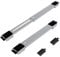 Poweka Appliance Rollers for Washing Machine，Furniture Wheels with Brake，Extendable from 18 to 28 Inches Load Bearing 300KG for Refrigerator and Sofa(Gray)
