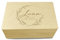 Personalisierte Erinnerungsbox Baby | Geburtsgeschenk Mädchen Jungen | Aufbewahrungsbox Erinnerungskiste mit Namen | groß | Geschenkbox zur Geburt (Name Blumenkranz, 40 x 30 x 13 | L)