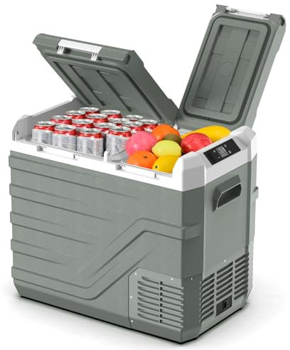 Alpicool Car Refrigerator Portable Freezer 39L, 12V Fridge Freezer Dual Zone Electric Cooler Box for Car 12V/24V 100-240V(-20℃-20℃) Portable Fridge for Camping Car Trip