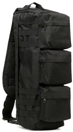 ANSNOW Outdoor-Pistole, Waffentasche Mit Gepolstertem Seitlichen Tragegurt, Gewehrrucksack,Entasche Mit Integriertere Und Magazin Aufbewahrung/Schwarz
