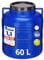 Garronda 60 litres Réservoir Eau sans BPA avec Couvercle – Idéal pour Choucroute et Salaison de Viande GD-0087, Bleu