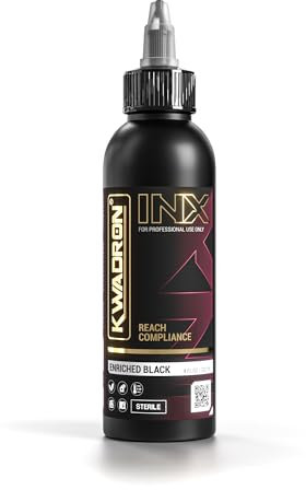 KWADRON INK Enriched Black 120ml Tattoo-Tinte - Tattoo ink reach conform