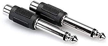 Adattatore jack audio da 6,35 mm maschio mono a RCA femmina jack adattatore audio presa connettore per cuffie microfono