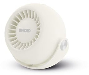 Unold 86670 Breezy Bowl Akku-Ventilator creme 6W 3 Geschwindigkeitsstufen Ø9cm