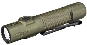 OLIGHT Warrior Ultra, taktische LED-Taschenlampe, 2500 Lumen, 320 m Reichweite, wiederaufladbarer Akku, IPX8, Schwarz/Blau/Grün (Olivgrün)
