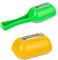 Pelapatate Con Contenitore - Strumento Portatile Per Tagliare La Frutta, Gadget Da Cucina Multifunzionale | Affettaverdure Portatile Con Raccoglitore Integrato, Lama In Acciaio Inox, Impugnatura Ergon