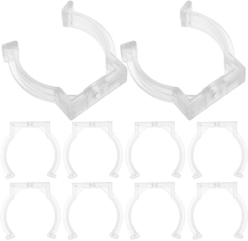 Hemobllo 20 Piezas Abrazadera Para Lámpara Fluorescente Montar Clips Para Luces De Tubo Condujo Techo Clip De Fijación Del Tubo De La Lámpara Clip De Luces Led Transparente El Plastico