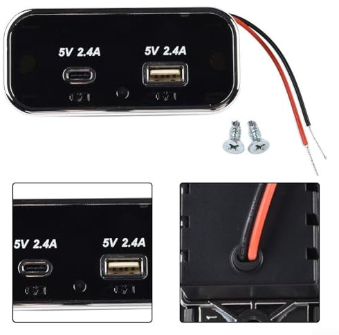 Panel Mount USB Charger Socket 12V 4 8A for Quick Charging in Various Vehicles