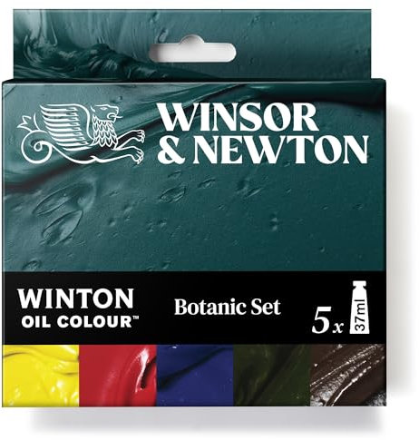 Winsor & Newton Winton Huile Set de 5 tubes 37ml Botaniques
