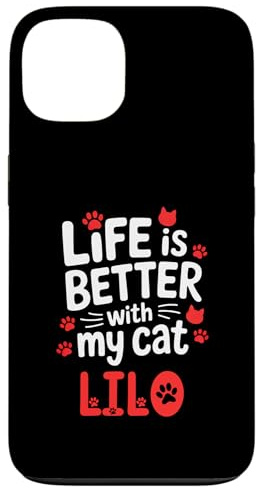 Cat Name Lilo Life Is Better With My Cat Lilo Case for iPhone 13