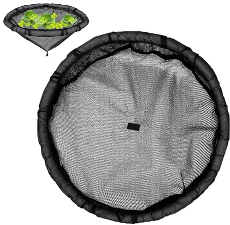 Vhjlfig Schwimminsel Pflanzen-Schutznetz 45cm Schutznetz Gegen Fischfraß Polyester Leichte Floating-Insel Für Gartenteich Ideal Für Seerosen Zierpflanzen Einfache Montage Ökologisch