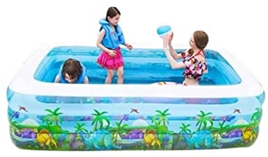 KFGISD, Piscina Inflable Gruesa for salón Familiar, Piscina Inflable Rectangular sobre el Suelo, Piscina Infantil de Verano,Piscina Hinchable(260x170x55cm)