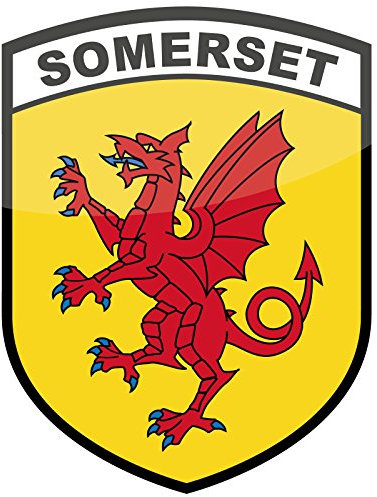 stika.co Pack of 2 Somerset County Flag Signs - Static Cling Window Vinyl - Car, Van, Truck Window Sign - United Kingdom County Flags