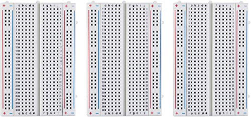 ELEGOO 3PCS 400 Points Breadboard Kit Solderless Breadboards Prototype Boards for Arduino Proto Shield Distribution Connecting Blocks