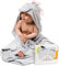 JM Bambus-Kapuzenhandtuch Baby – Premium-Baby-Starterset für Neugeborene, Baby-Starterset, Baby-Handtuchkapuze, 100% Bio-Bambus, 88,9 x 88,9 cm, Geschenkbox und Waschlappen, ultraweich, Rosa