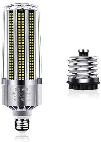 ONIVIB 120W LED Mais lampen Glühbirnen, E27 mit E40 Mogul Sockeladapter, 14400 Lumen (1200W Äquivalent) 6500K kühles weißes, für großflächige kommerzielle Beleuchtung, Garage Warehouse Factory