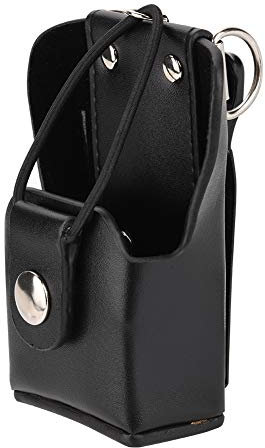 Leather Case Cover Carrying Holder Holster for GP328plus/GP338plug/GP344/GP388 Walkie Talkie Radio with Lanyard/Back Clip