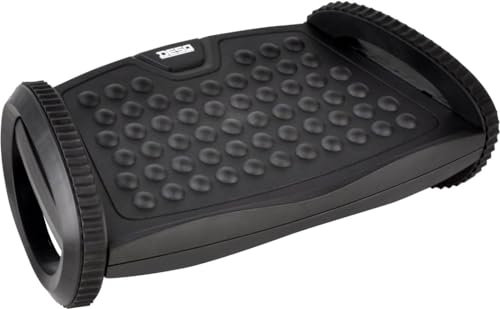 DESQ Repose-pieds - 2 hauteurs réglables, Antidérapant, Mouvement de bascule, Noir