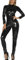 AIEOE Damen Jumpsuits Clubwear Reißverschluss Glänzend Catsuit Kostüm Nachtwäsche Halloween Weihnachten, Schwarz , S/Etikett L