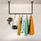 RSR Hangers Kleiderstange Garderobe Industrie Design für Decke | Breite 100 cm x Höhe 30 cm | Deckengarderobe | Garderobenstange | Ankleidezimmer | Schlafzimmer | Flur | begehbarer Kleiderschrank